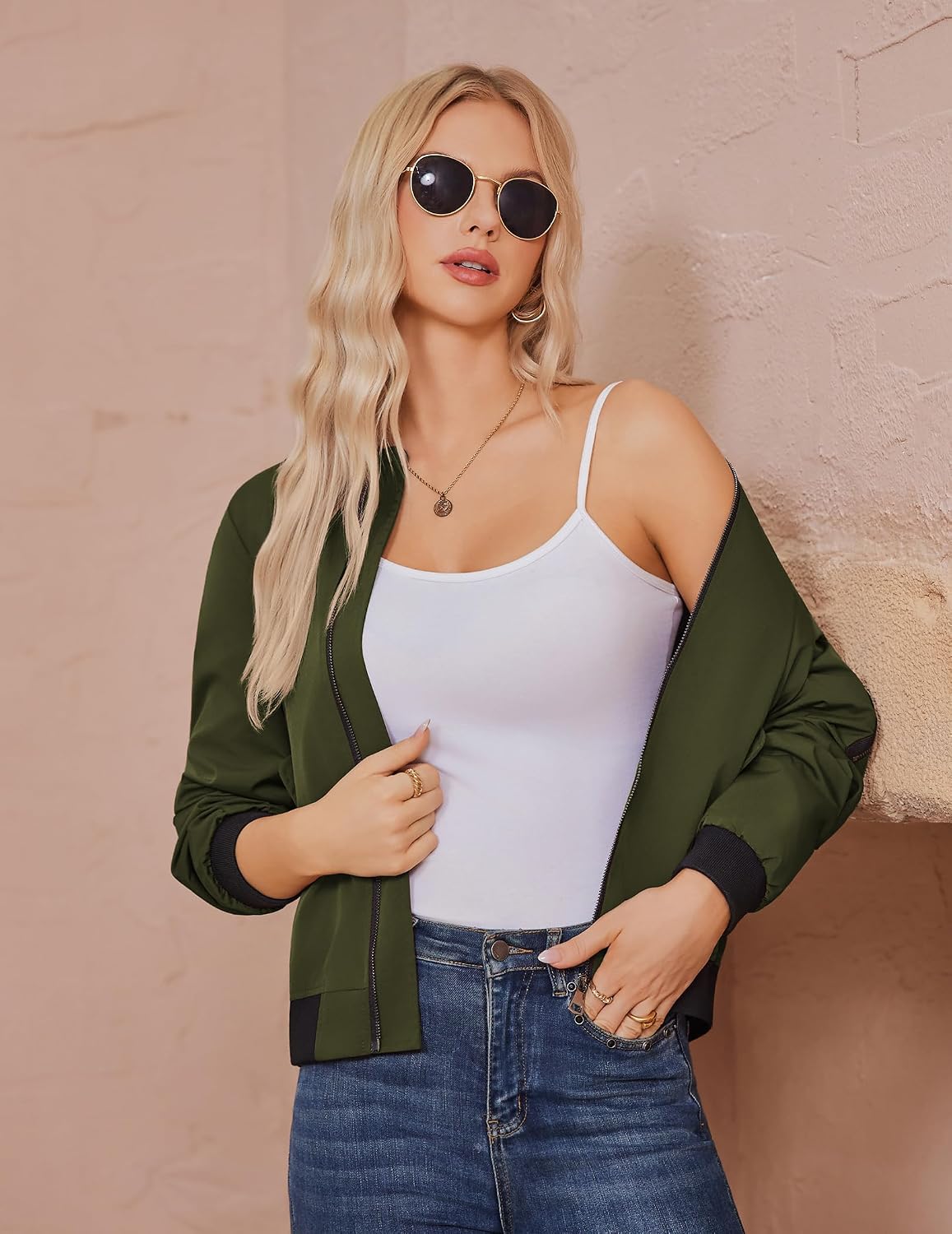 Thumbnail 3 de Zeagoo Giacca bomber donna elegante XS-3XL