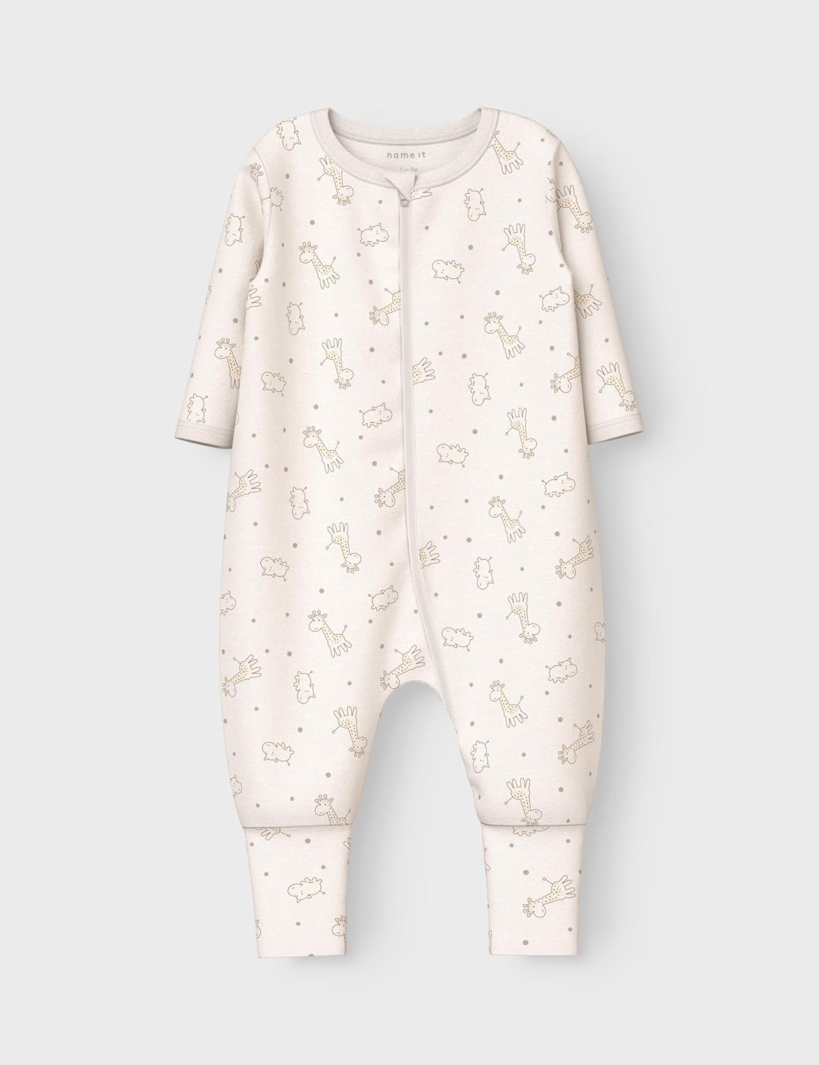 Thumbnail 4 de NAME IT Nbnnightsuit 2P Zip FF Jet Girafe Noos – lot de 2 pyjamas zippés respirants