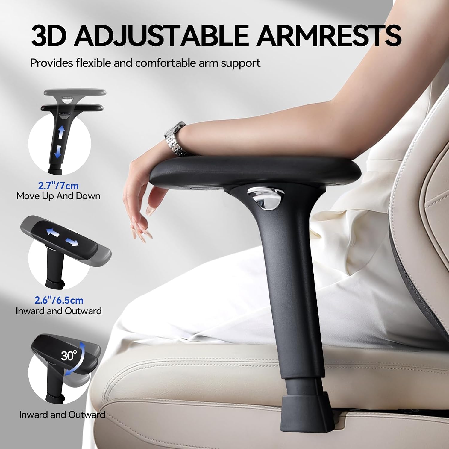 Thumbnail 6 de EMIAH Ergonomischer Bürostuhl mit Heizung