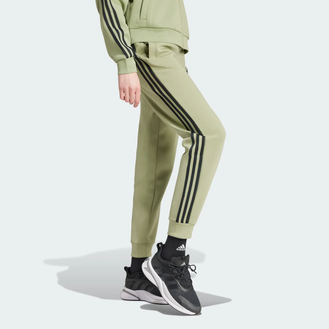 Detalle de Pantalón Future Icons Regular 3 bandas de Adidas - Verde