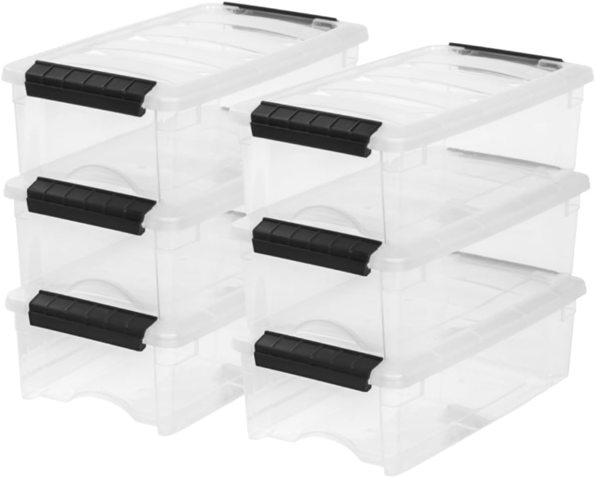 Detalle de IRIS USA 6-Pack 6 Quart Storage Bins