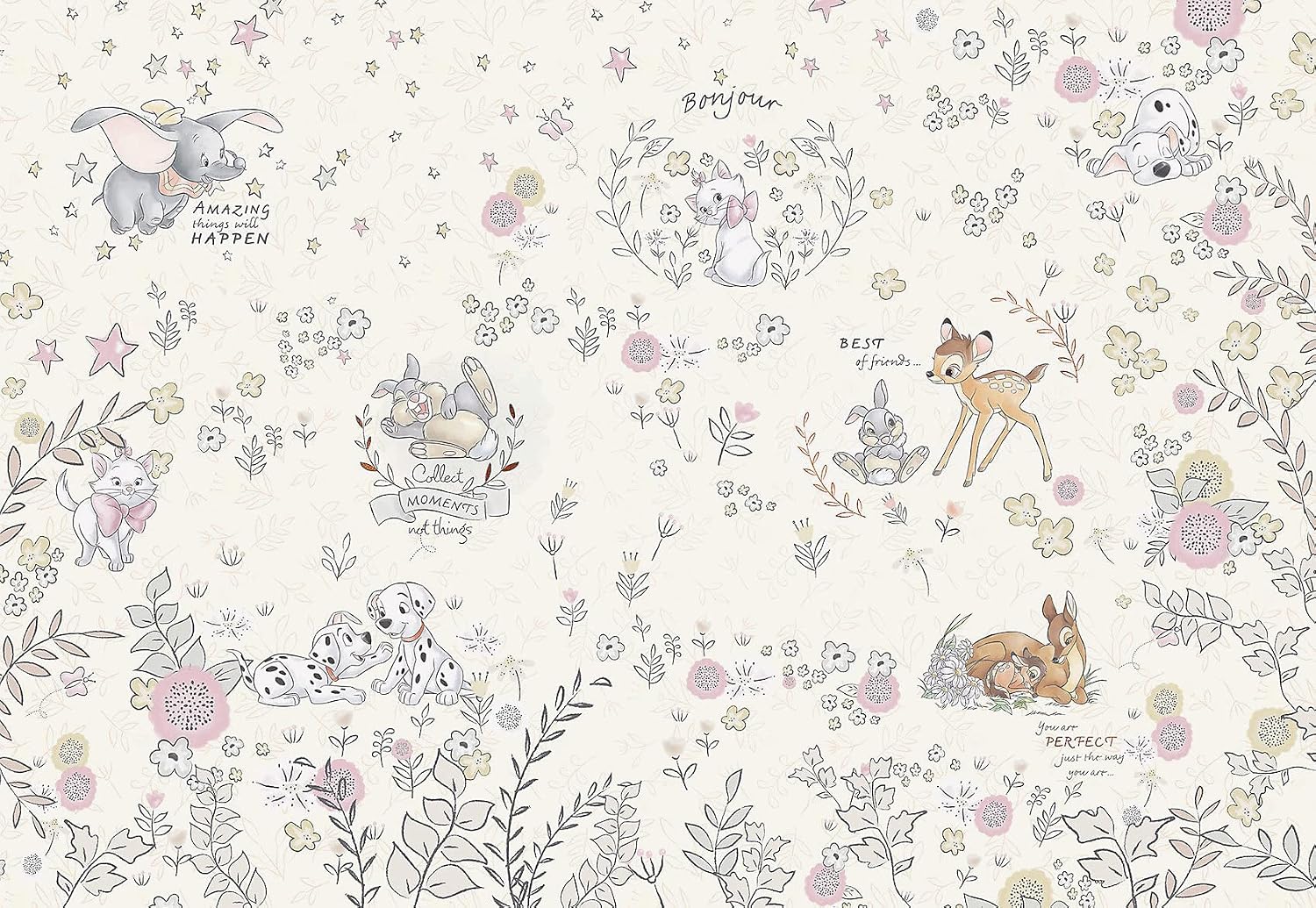 Detalle de Komar Disney 8-4023 fototapeta Best of Friends 368 × 254 cm, papierowa