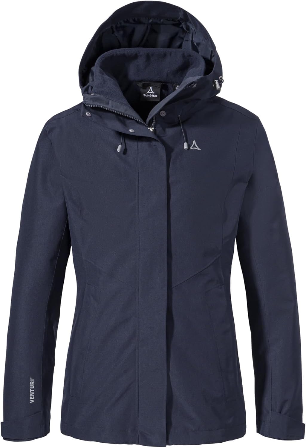 Detalle de Schöffel Damen 3in1 Jacket Style Okere WMS – Wasserdichte 3-in-1 Outdoorjacke mit herausnehmbarer Fleecejacke