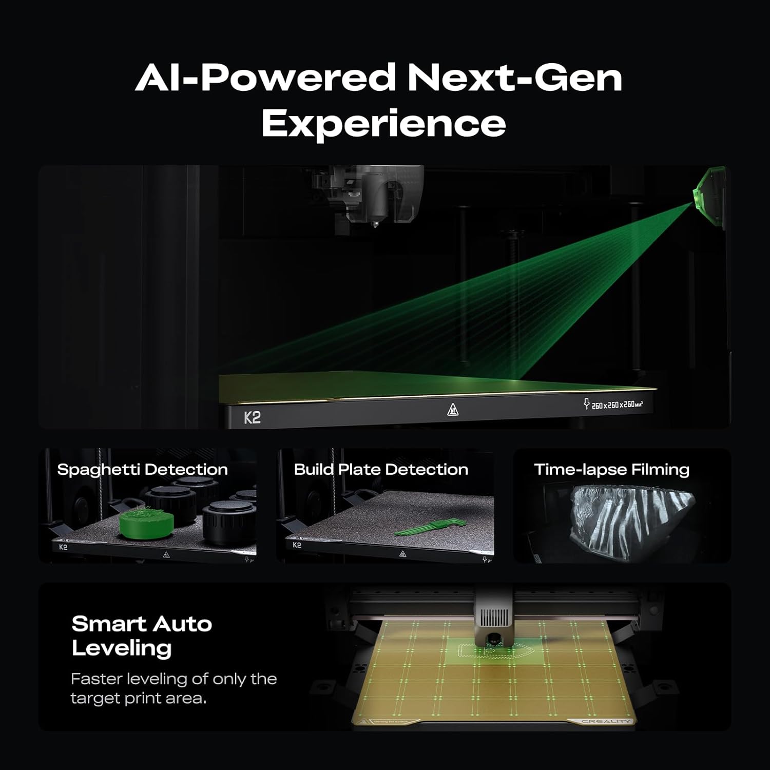 Thumbnail 4 de Creality K2 Combo 260mm Multicolor 600mm/s