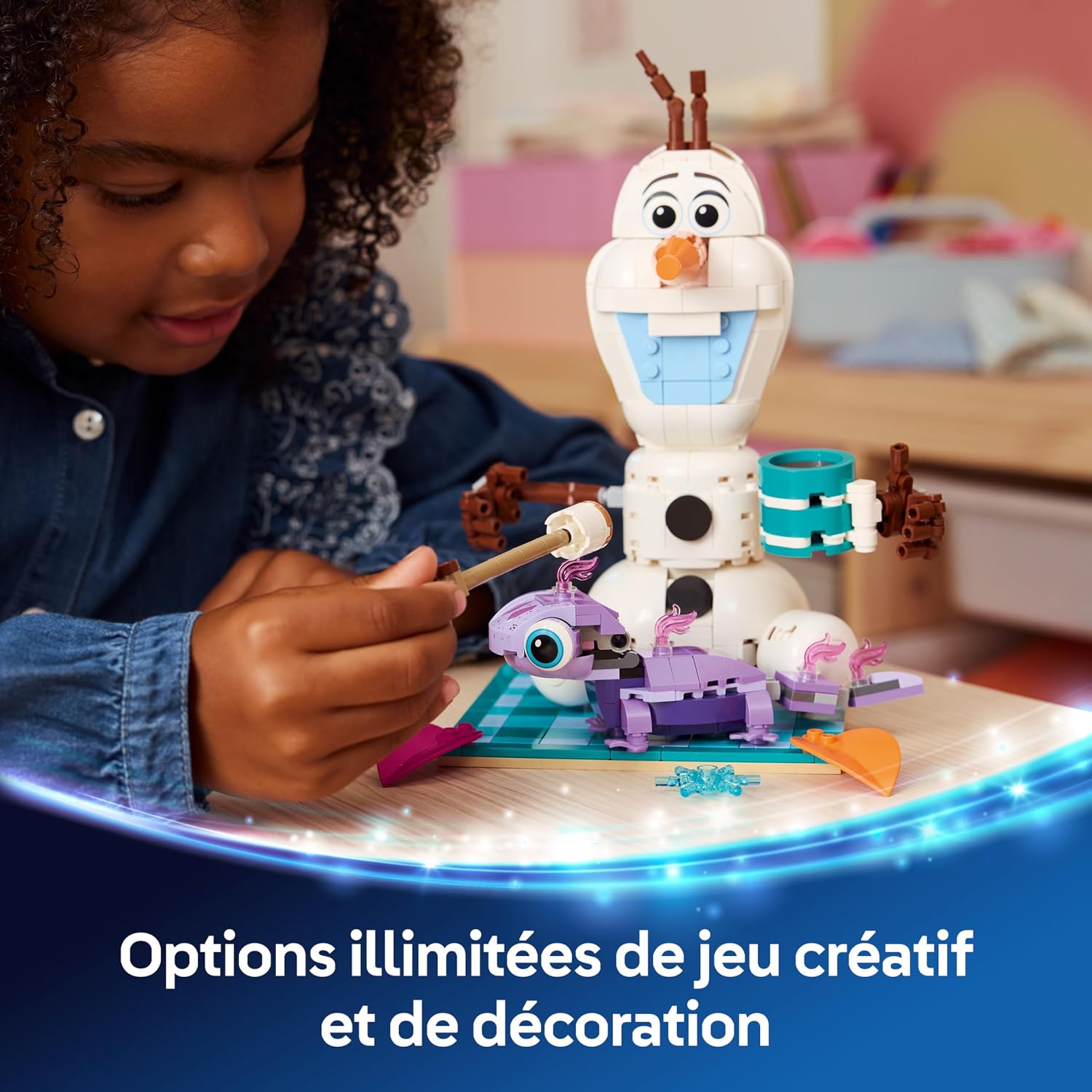 Detalle de LEGO Disney Le Pique-Nique d’Olaf et Bruni (43287) – Figurines LEGO ǀ Disney pour enfants dès 7 ans