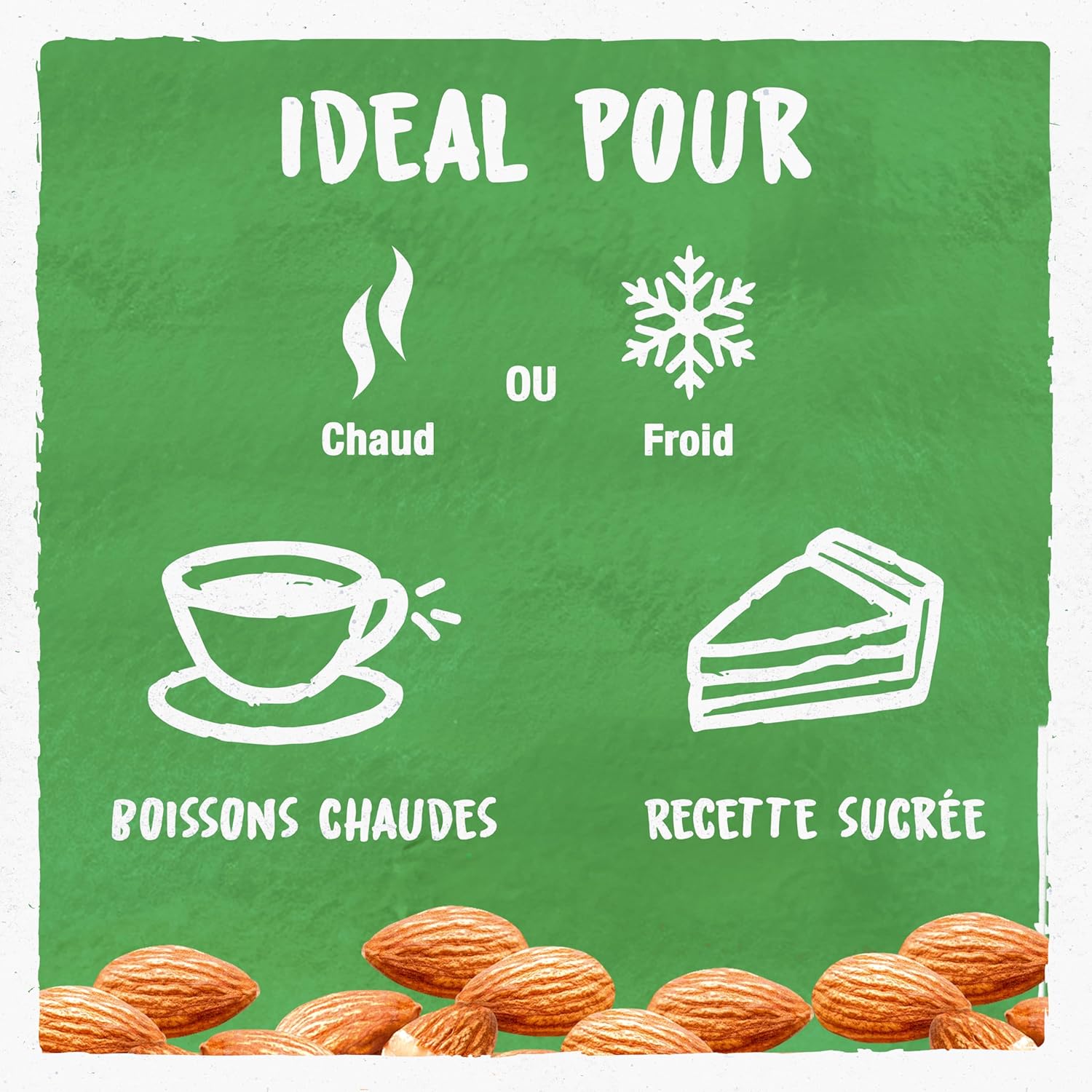 Thumbnail 4 de BJORG Lait d'Amande Sans Sucre Ajouté 1 L – Lait végétal bio, pauvre en acides gras saturés