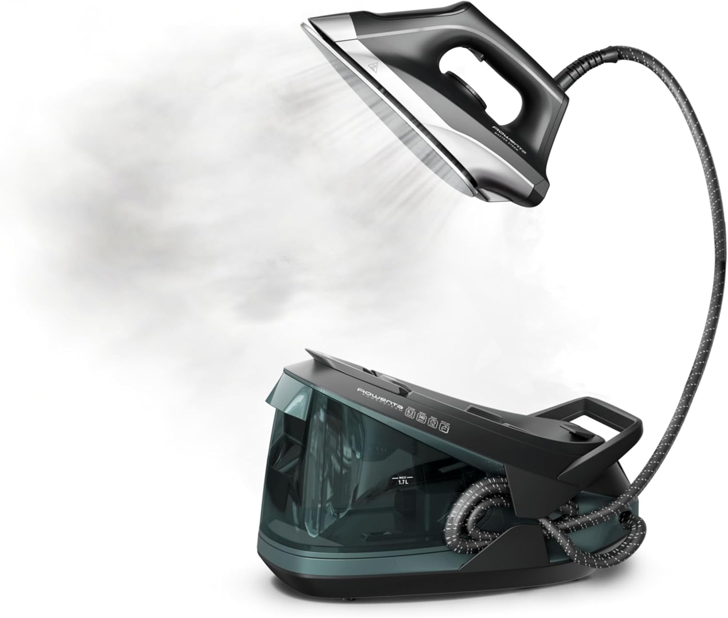 Detalle de Rowenta VR8338U1 Master Steam Station Iron, 1.7 L Tank, 400 Microsteam Holes