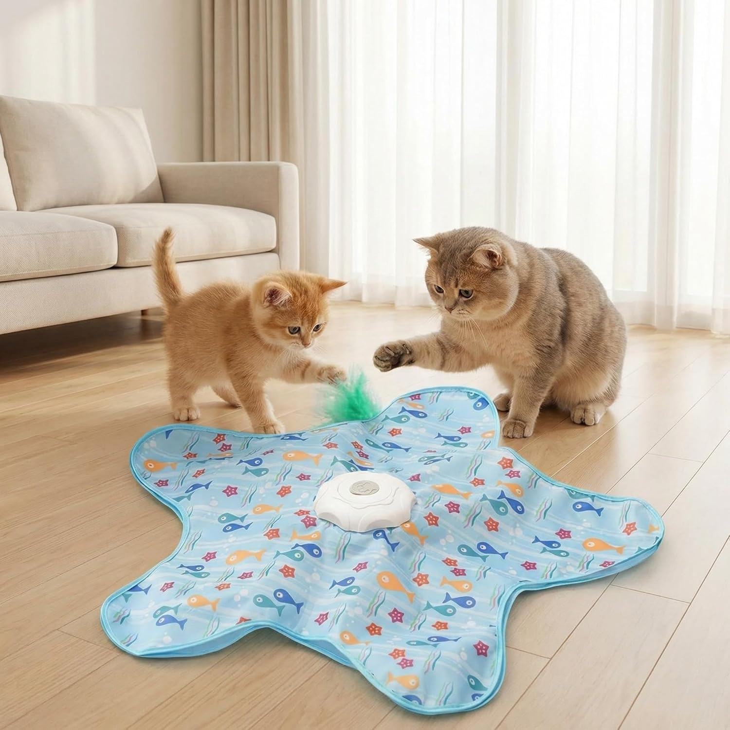 Detalle de Speedy Panther Interactive Cat Toy with Moving Feather