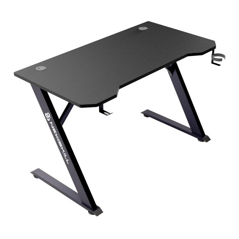 Detalle de Newskill Belenor Mesa Gaming Negra: robusta, amplia y pensada para el setup