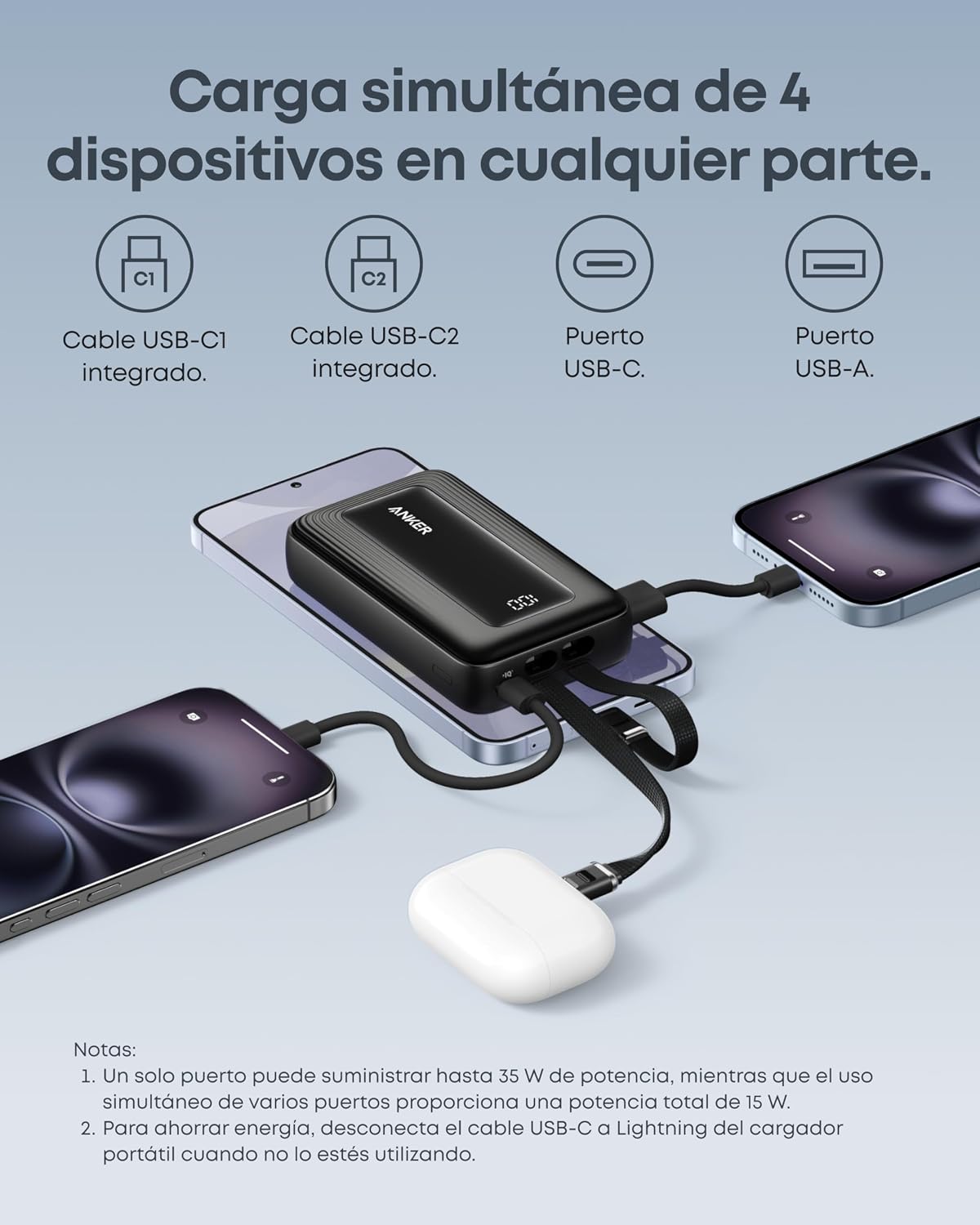 Thumbnail 4 de Anker Zolo Power Bank 45 W