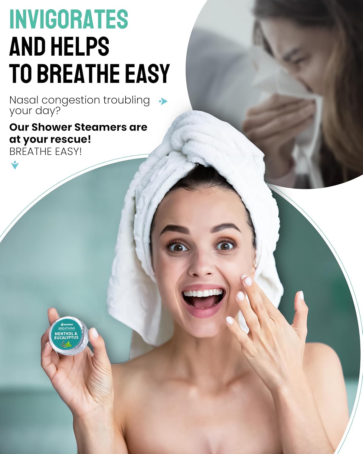 Thumbnail 5 de SEONNIX Shower Steamers Aromatherapy 15 Pack