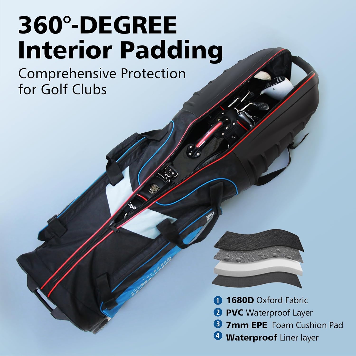 Detalle de Golf Travel Bag with Wheels 52