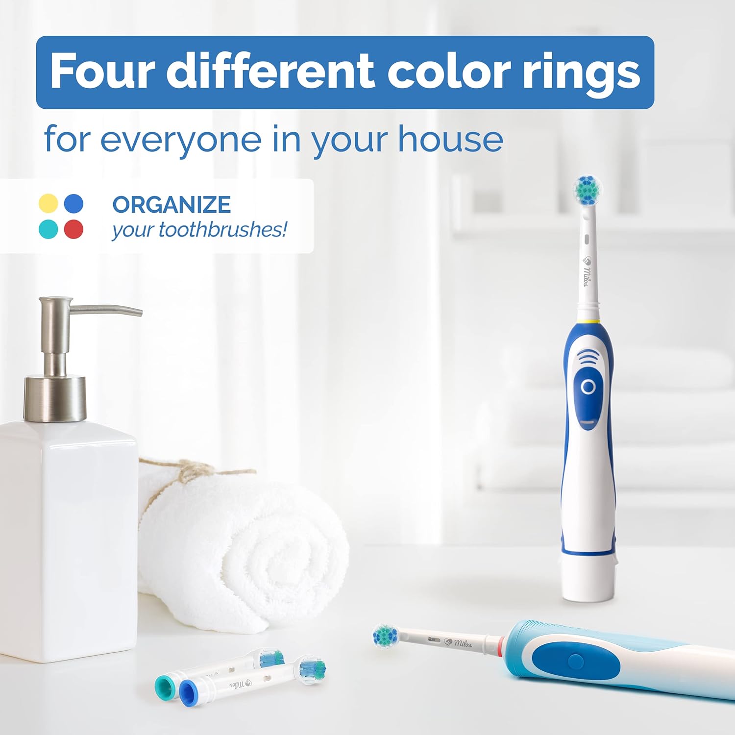 Detalle 2 de Oral-B Milos Replacement Toothbrush Heads 16 pack 🪥