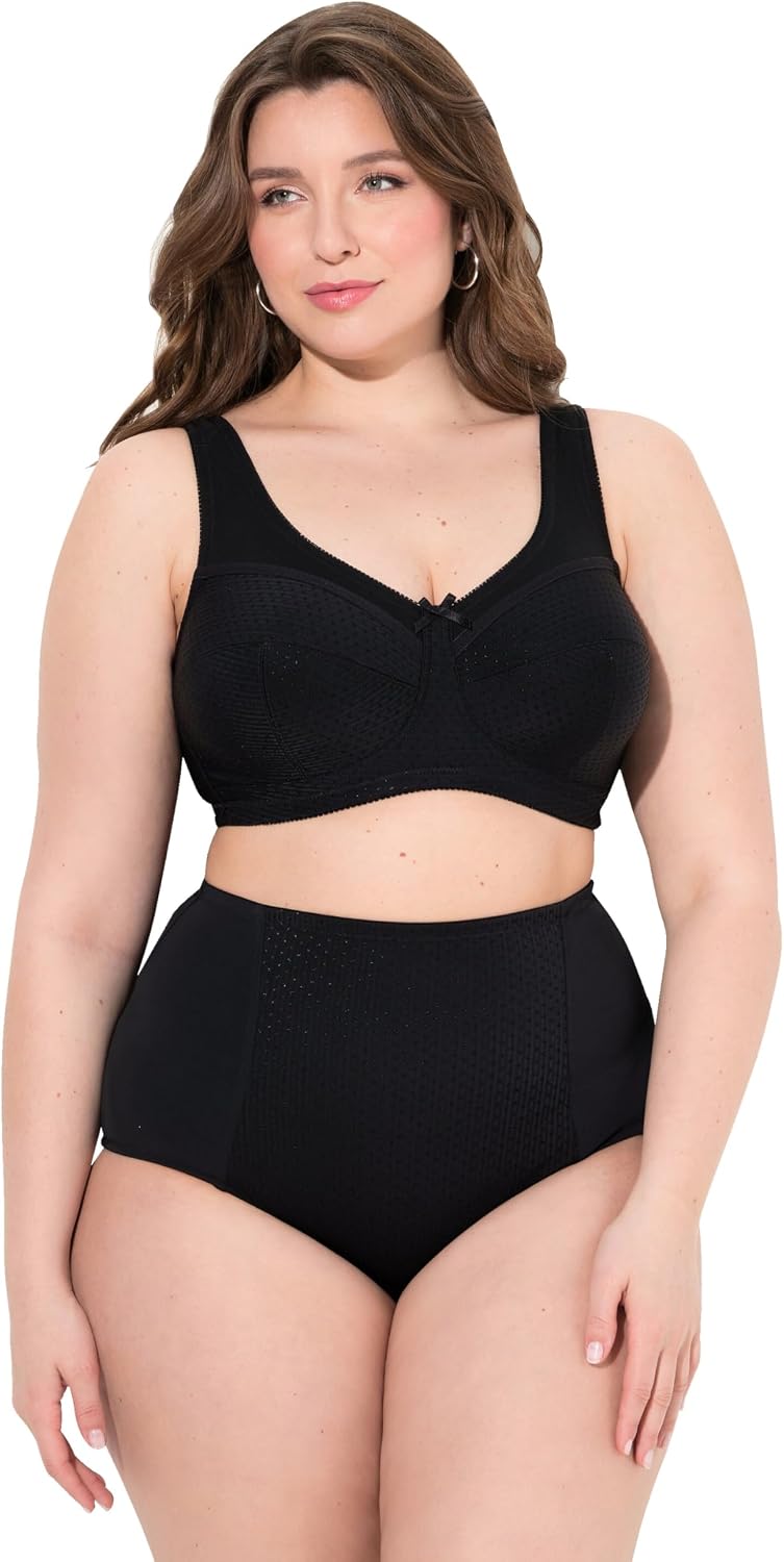 Thumbnail 6 de Ulla Popken Damen Große Größen Übergrößen Plus Size Entlastungs-BH, Struktur, ohne Bügel (801187)