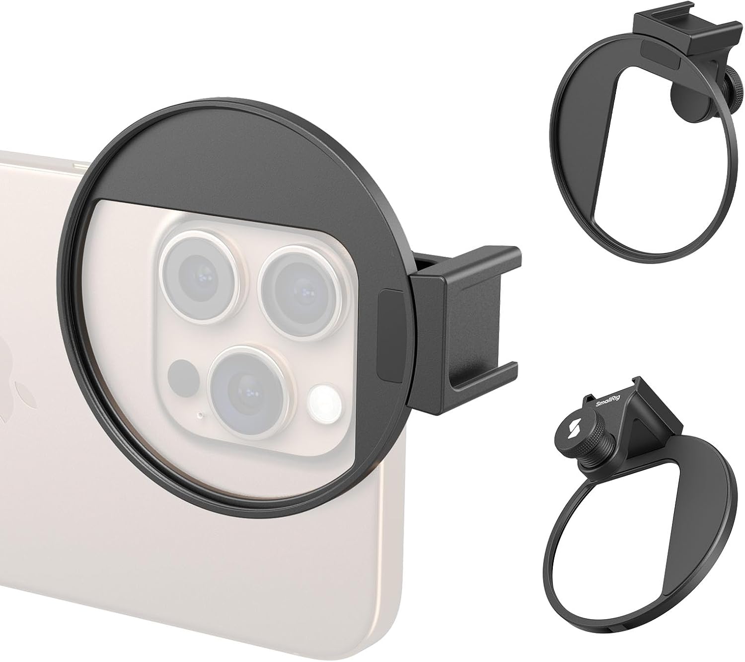 Detalle de SMALLRIG 5174 filteradapter voor telefoon, 67 mm-schroefdraad en cold shoe