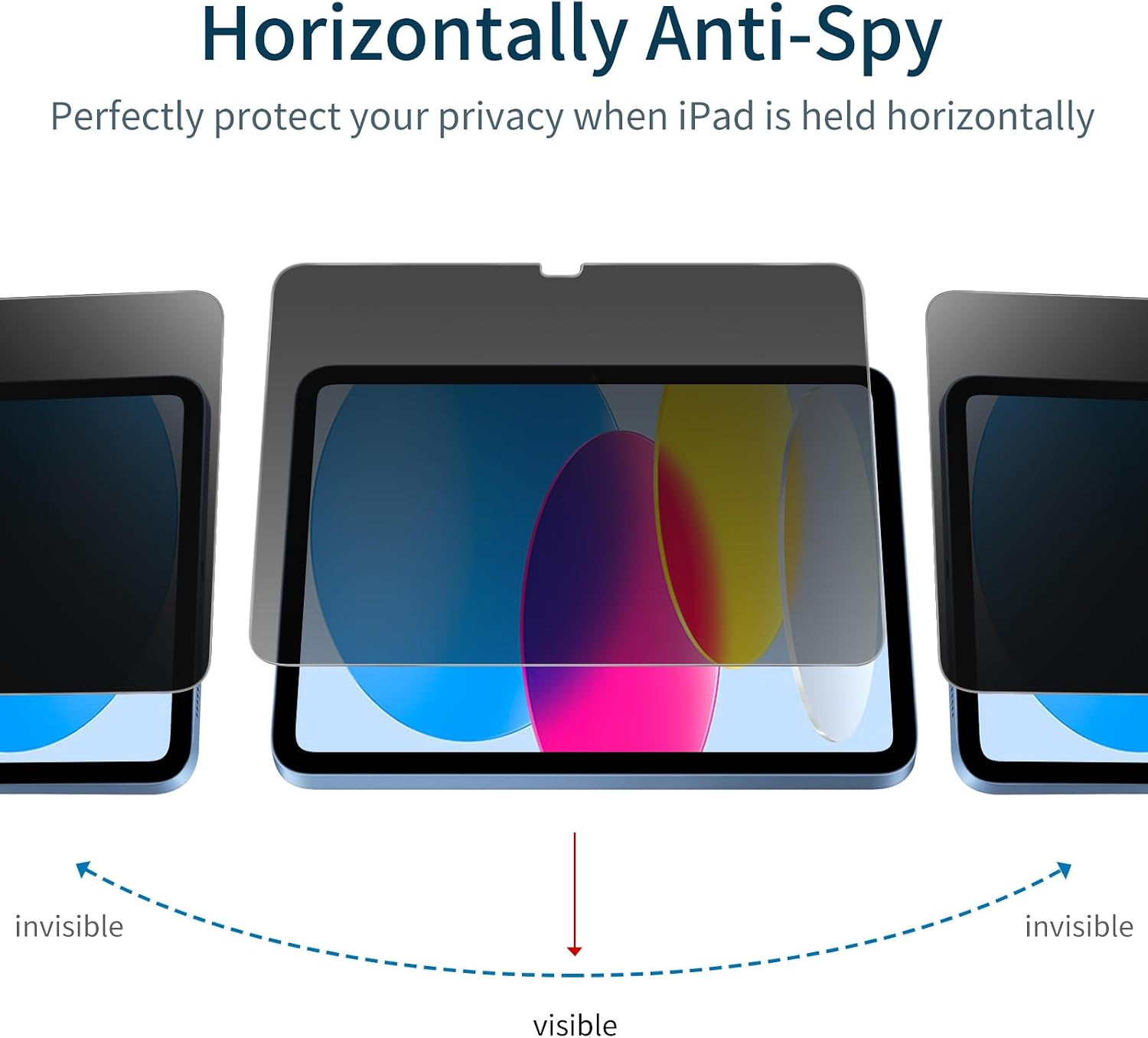 Detalle de GOZOPO Privacy Screen Protector for iPad A16 11th Gen 11-inch