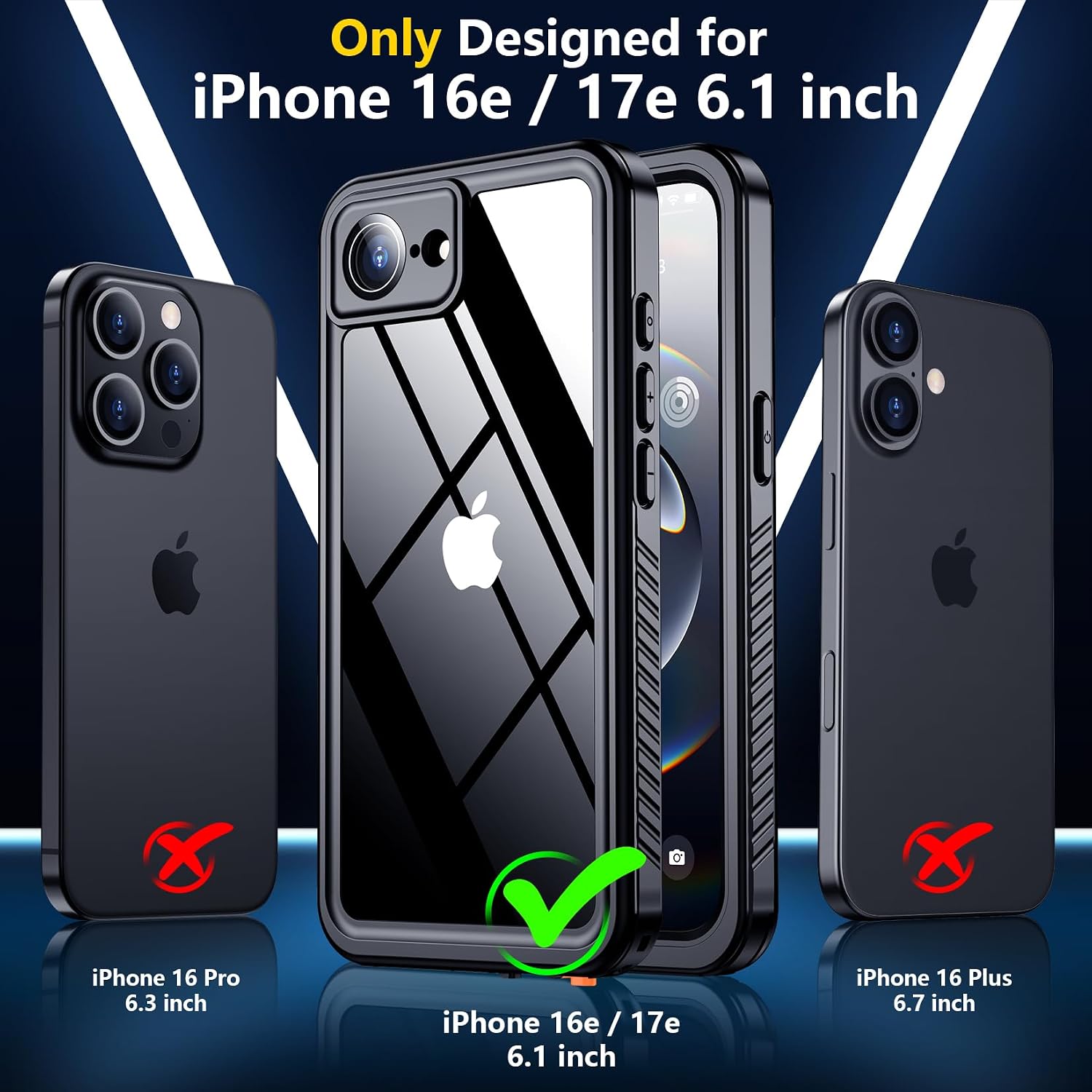 Detalle 2 de SPIDERCASE iPhone 16e Waterproof Case 6.1"