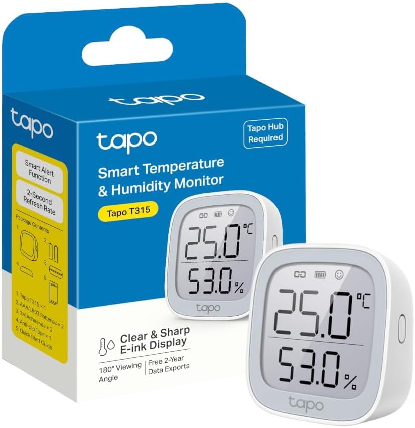Detalle de Tapo T315 Smart Room Thermometer 2.7"