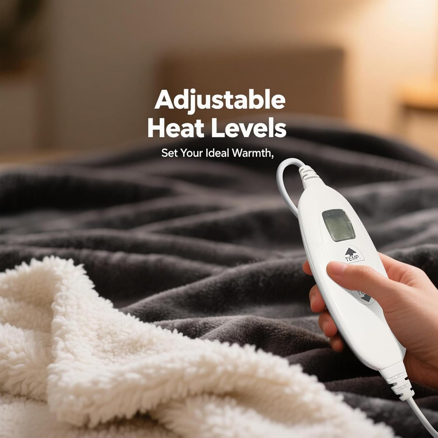 Thumbnail 5 de kinmaizi Electric Heated Blanket 120 x 160 cm — 4 heat levels