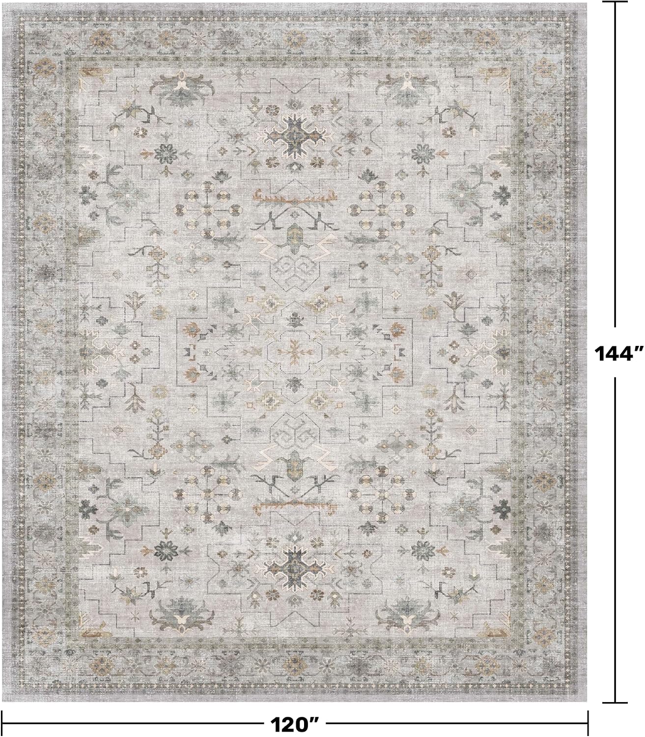 Detalle 2 de Hazo Haus Boho Floral Rug, 10x12