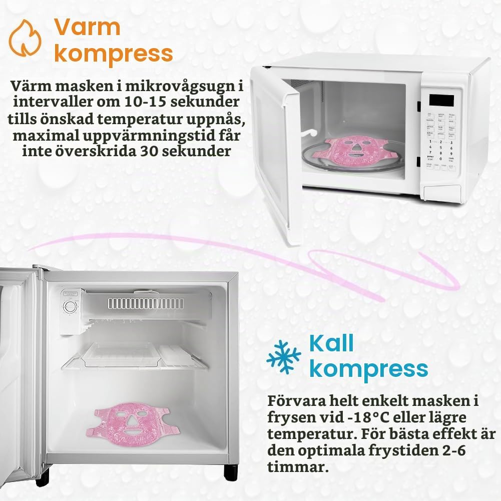Thumbnail 6 de ACWOO återanvändbar gelmask för ansikte och ögon, varm och kall