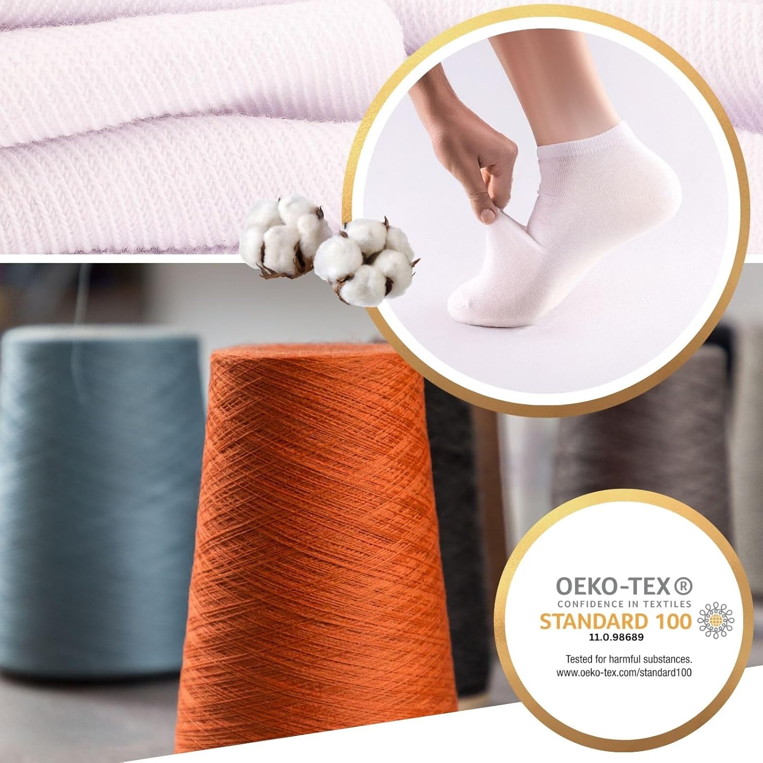 Thumbnail 5 de Sneaker Socken 10 Paar Kurze Baumwolle