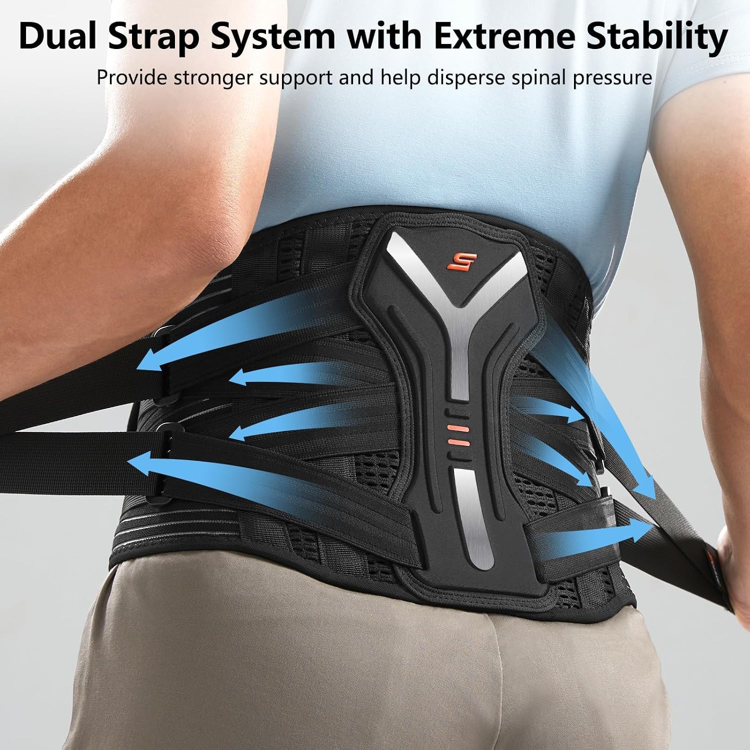 Detalle 1 de SueStar lumbar support brace, Y-shaped support
