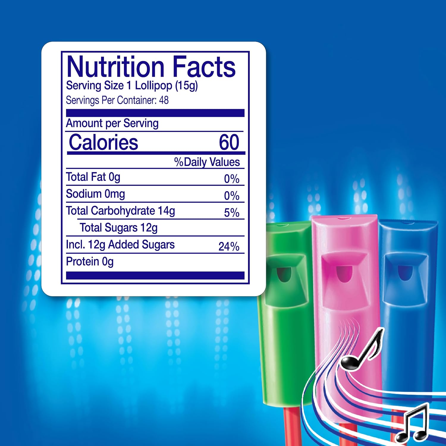 Detalle 2 de Chupa Chups Melody Pops Whistle Lollipops, 30 Count, Assorted Flavors