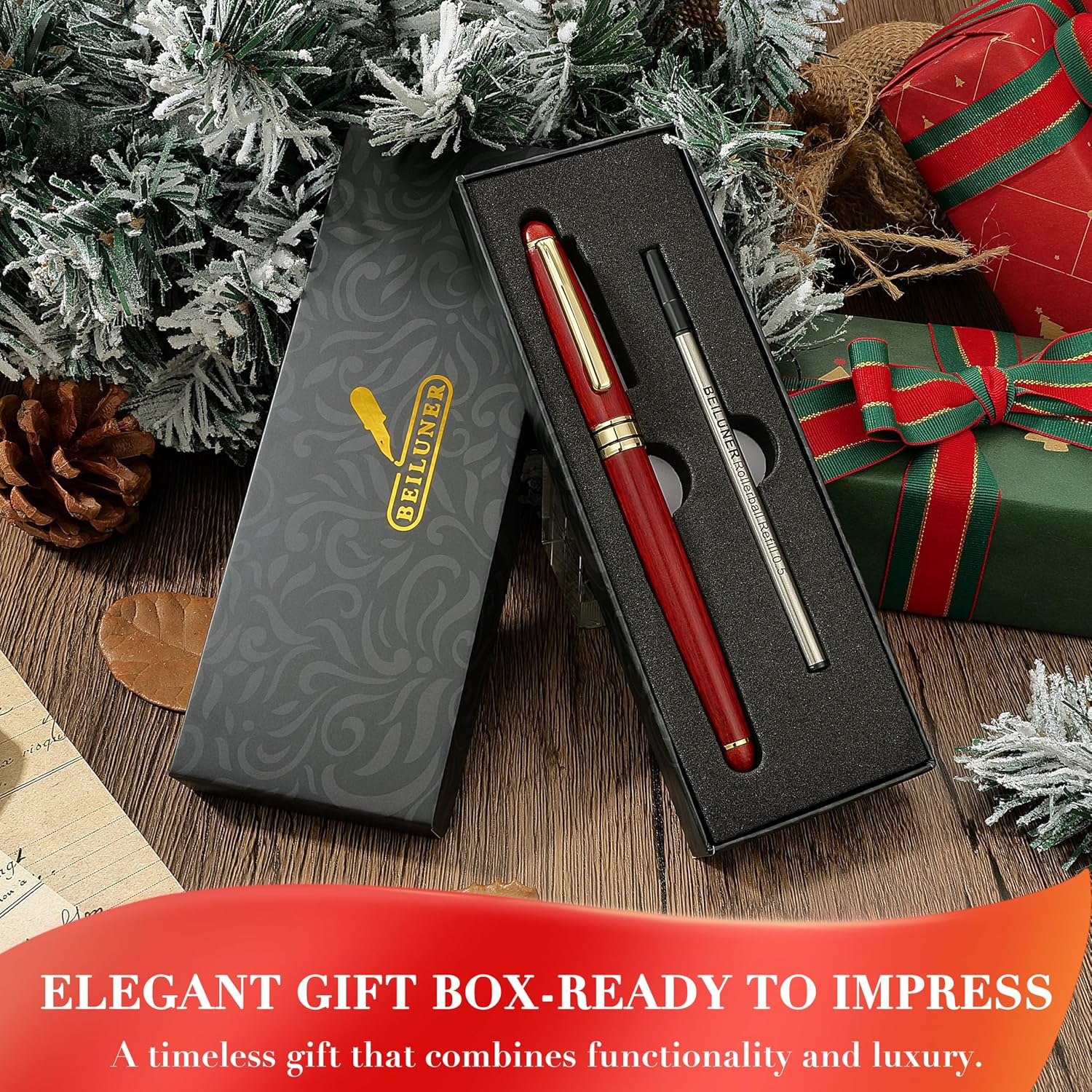 Thumbnail 6 de BEILUNER Rollerball Pen Set, Rosewood