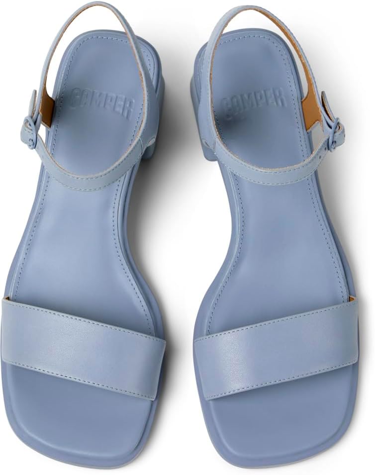 Detalle 2 de Camper Femme Kora Sandal K201914 – Sandale en cuir bleu pastel, confort et élégance estivale