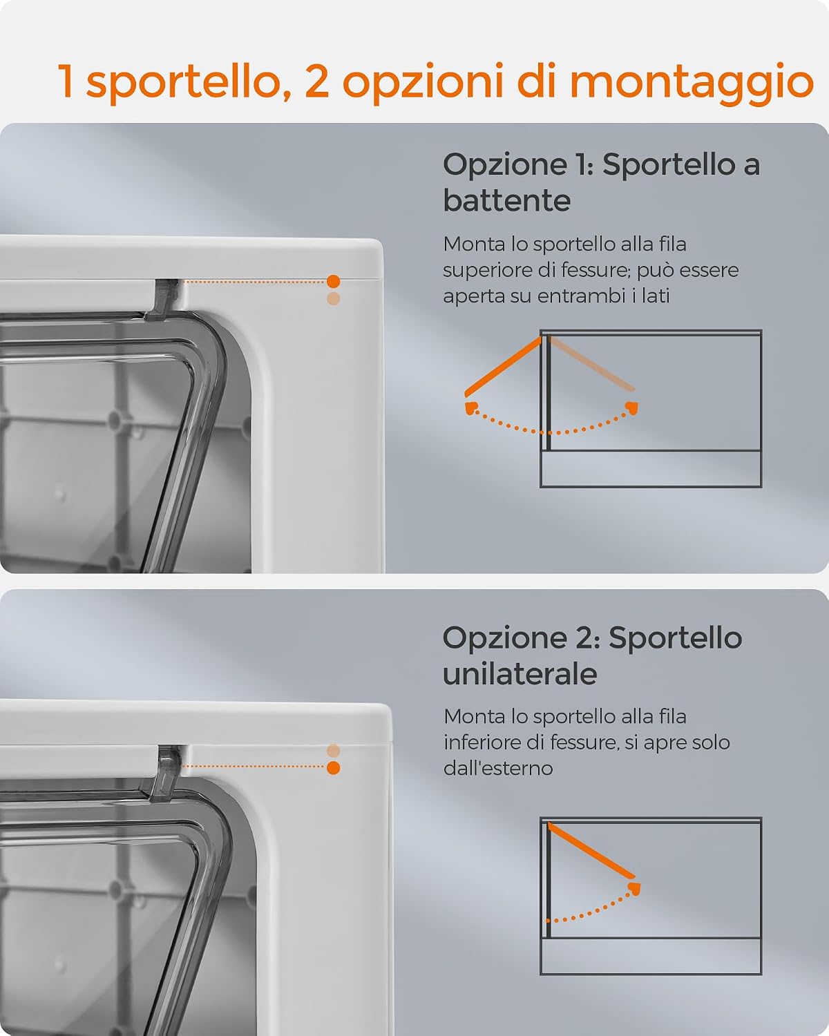Thumbnail 6 de Feandrea Lettiera per Gatti Nascosta PPT001GD03 — Casetta con Vassoio Estraibile e Accessori