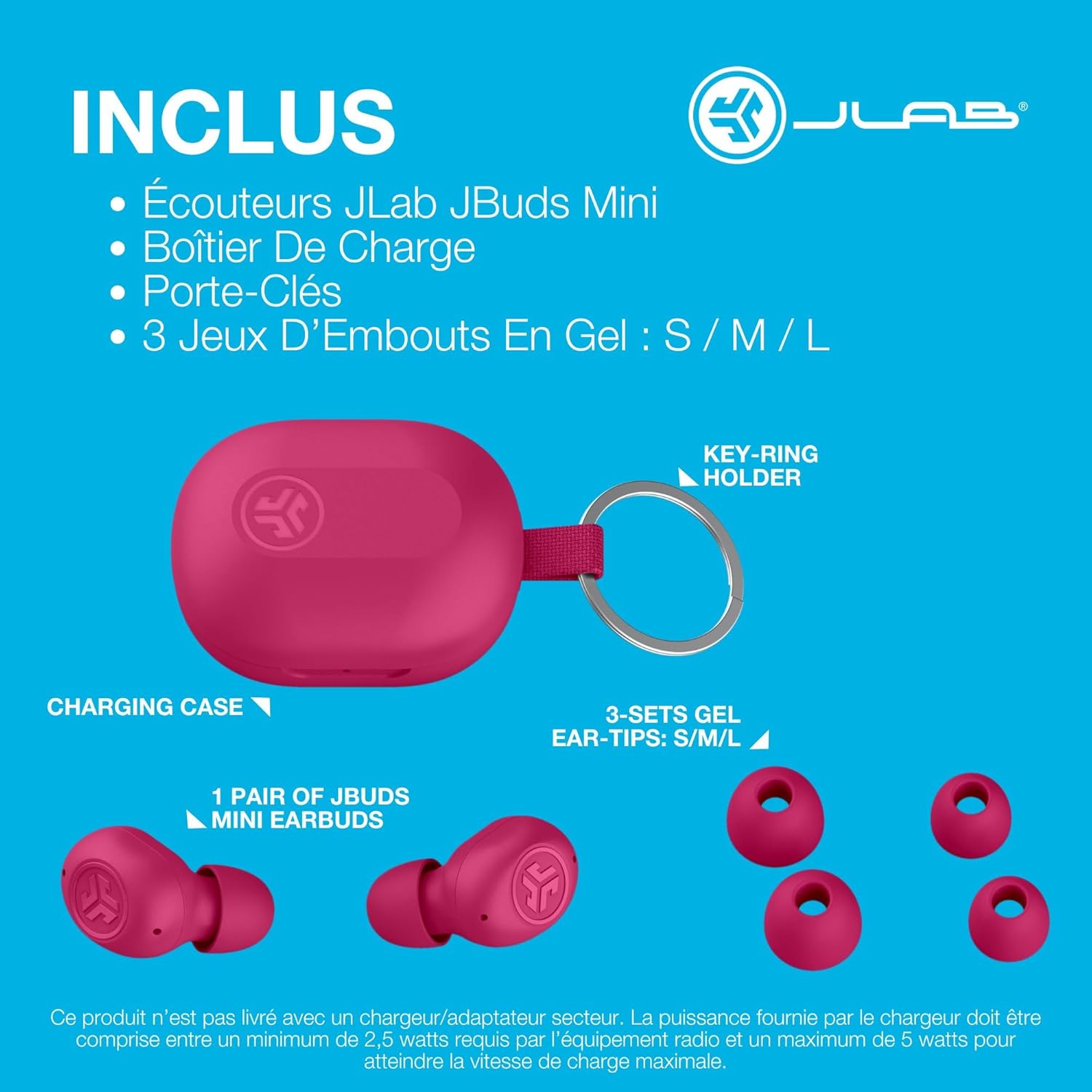 Thumbnail 6 de JLab JBuds Mini – Écouteurs Bluetooth sans Fil ultra compact et polyvalents