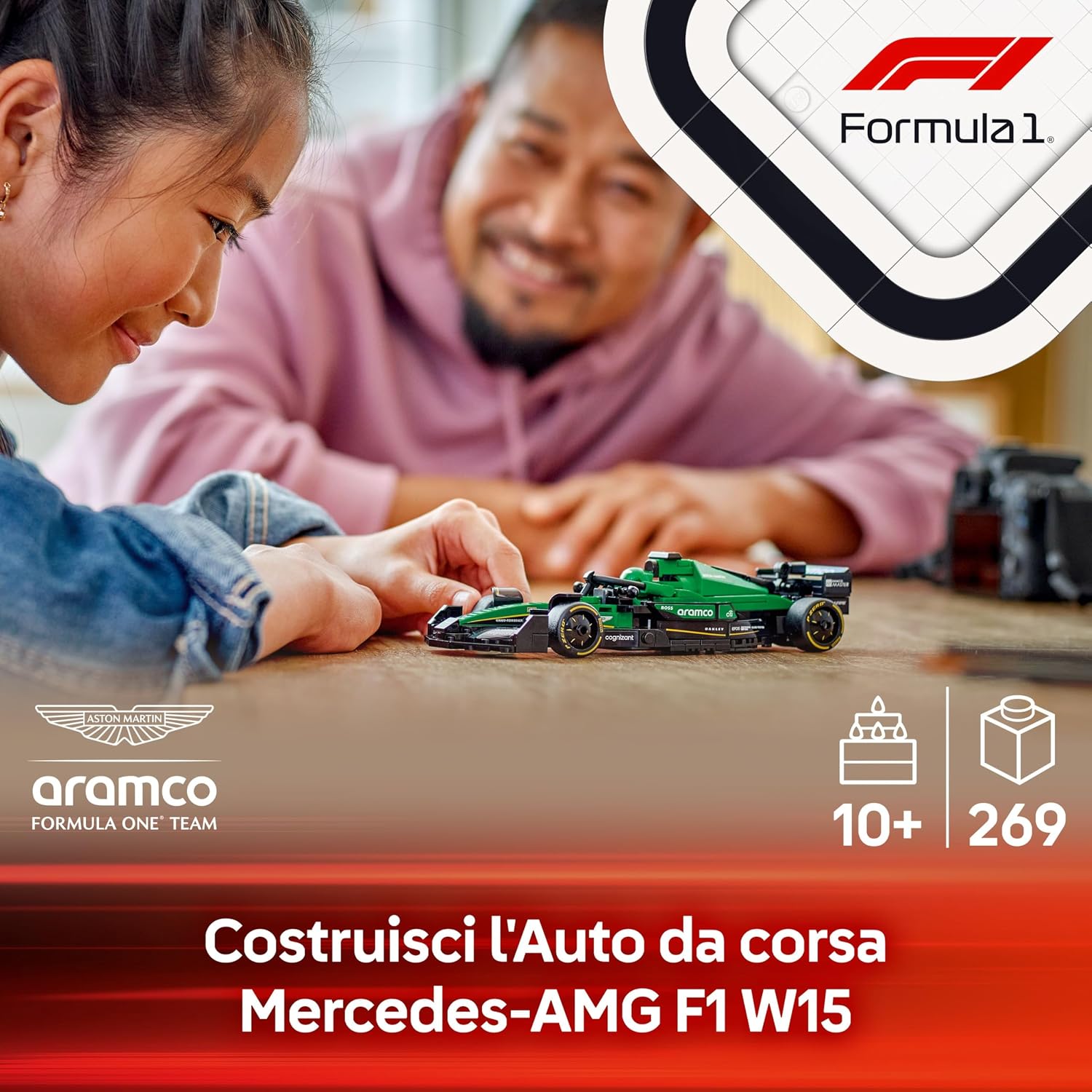 Detalle 2 de LEGO 77245 Aston Martin AMR24 Auto da Corsa 🏎