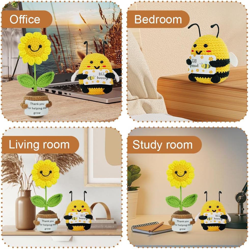 Thumbnail 5 de Vicloon Mini Positive Doll: vaso di lana artigianale per decorazione e regali con biglietto positivo
