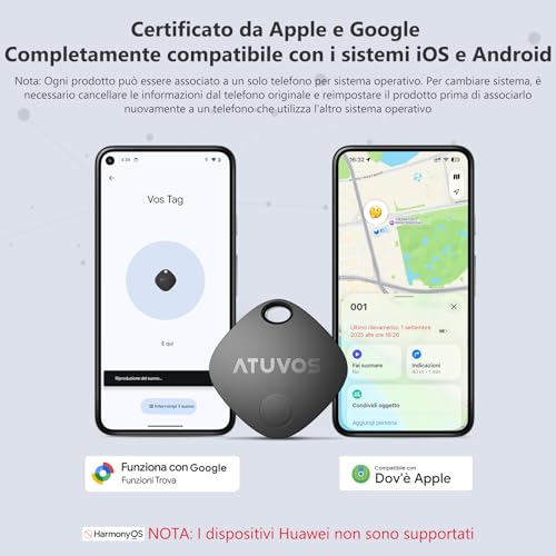Thumbnail 1 de ATUVOS Air Tag Pro: Localizzatore Bluetooth dual-system per Android e iOS