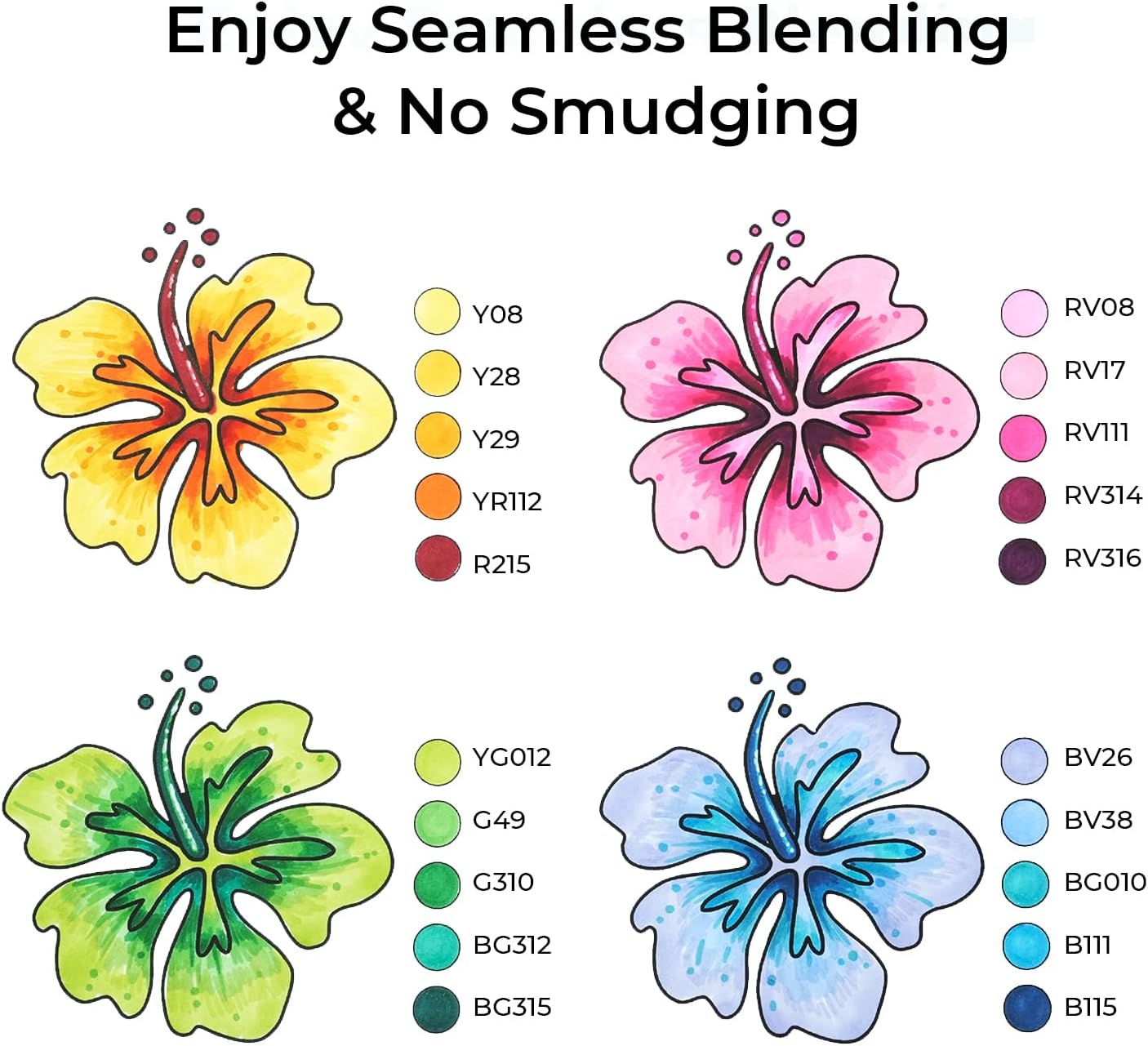 Thumbnail 2 de Ohuhu 100 Colours Dual Tip Marker Pens 100 🎨