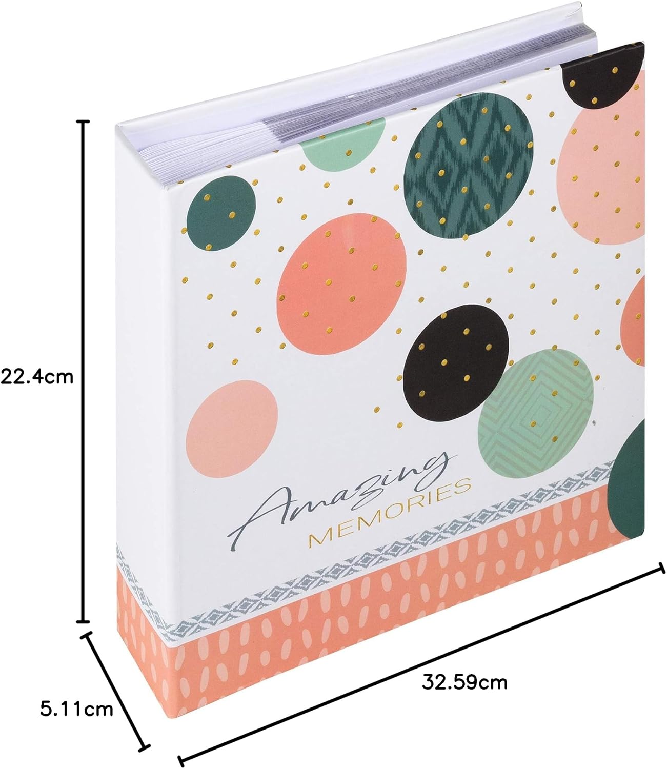 Thumbnail 4 de Walther Design Album photo Rose Saumon mémo slip pour 200 photos 9 x 13 cm (ME-485-R)