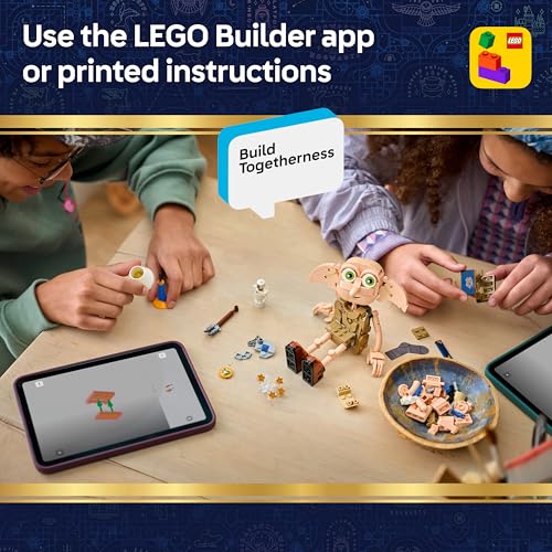 Detalle de LEGO Harry Potter 76469 2-in-1 Dobby the Free Elf and Kreacher Model Kit