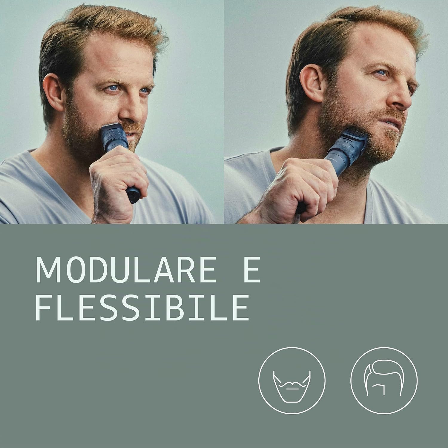 Thumbnail 2 de Panasonic Multishape ER-CKL1: regolabarba e tagliacapelli modulare con batteria ricaricabile agli ioni di litio