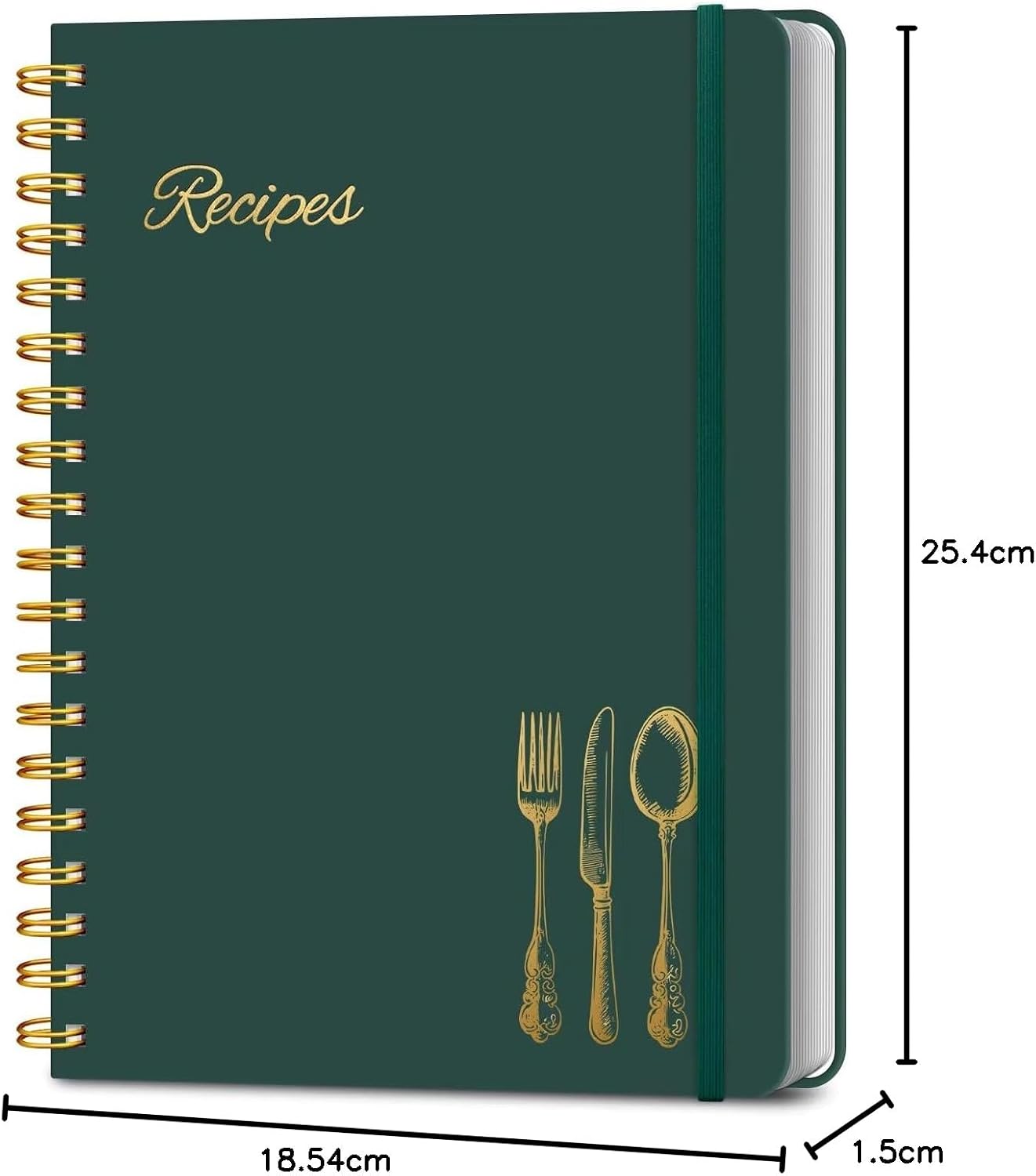 Thumbnail 6 de LuBudingJoy B5 Blank Recipe Book (Hardcover, 130 Pages) – Spiral Cookbook Journal with DIY Stickers