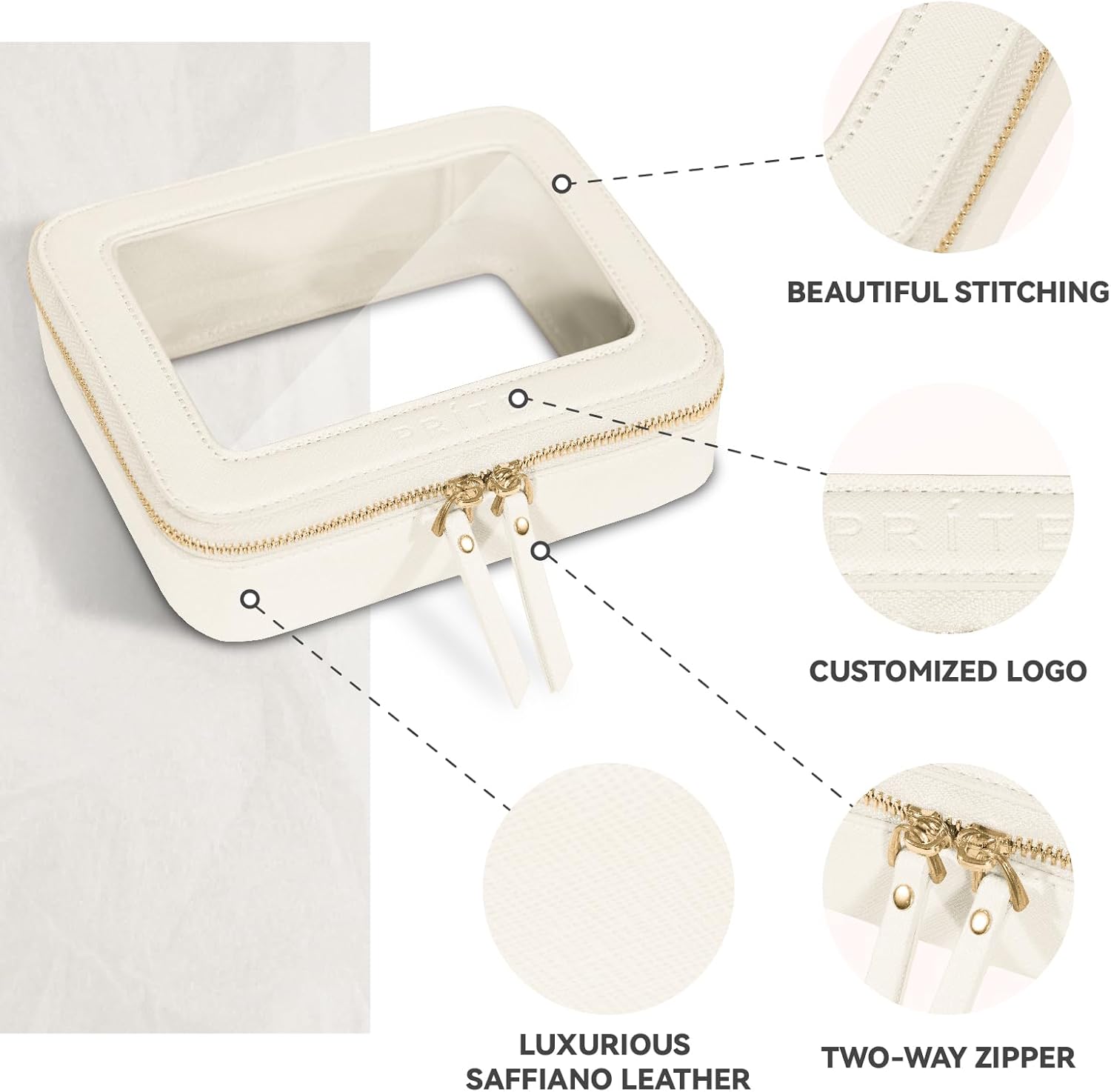 Detalle 2 de Prite Clear Makeup Bag 8.3"