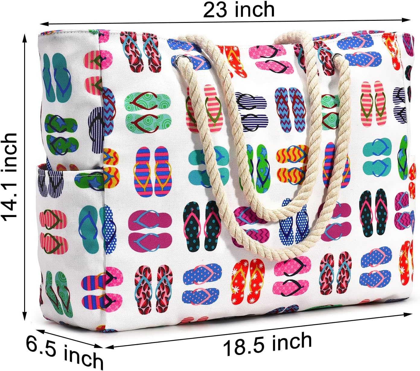 Detalle de Oscaurt Strandtasche Shopper – Große, wasserdichte Reisetasche für Strand & Alltag