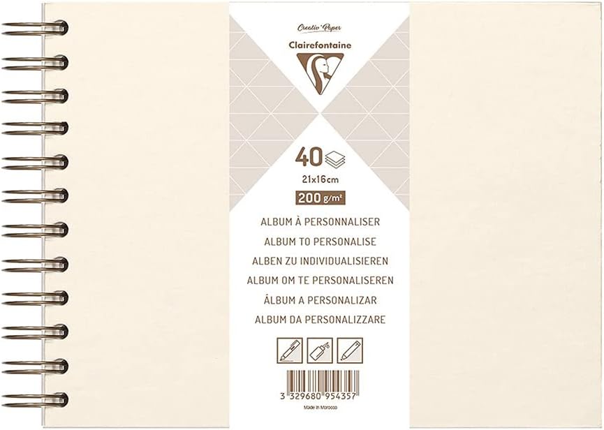 Thumbnail 4 de Clairefontaine Album 95433C_da personalizzare – 40 fogli 200 g in formato 32x24 cm