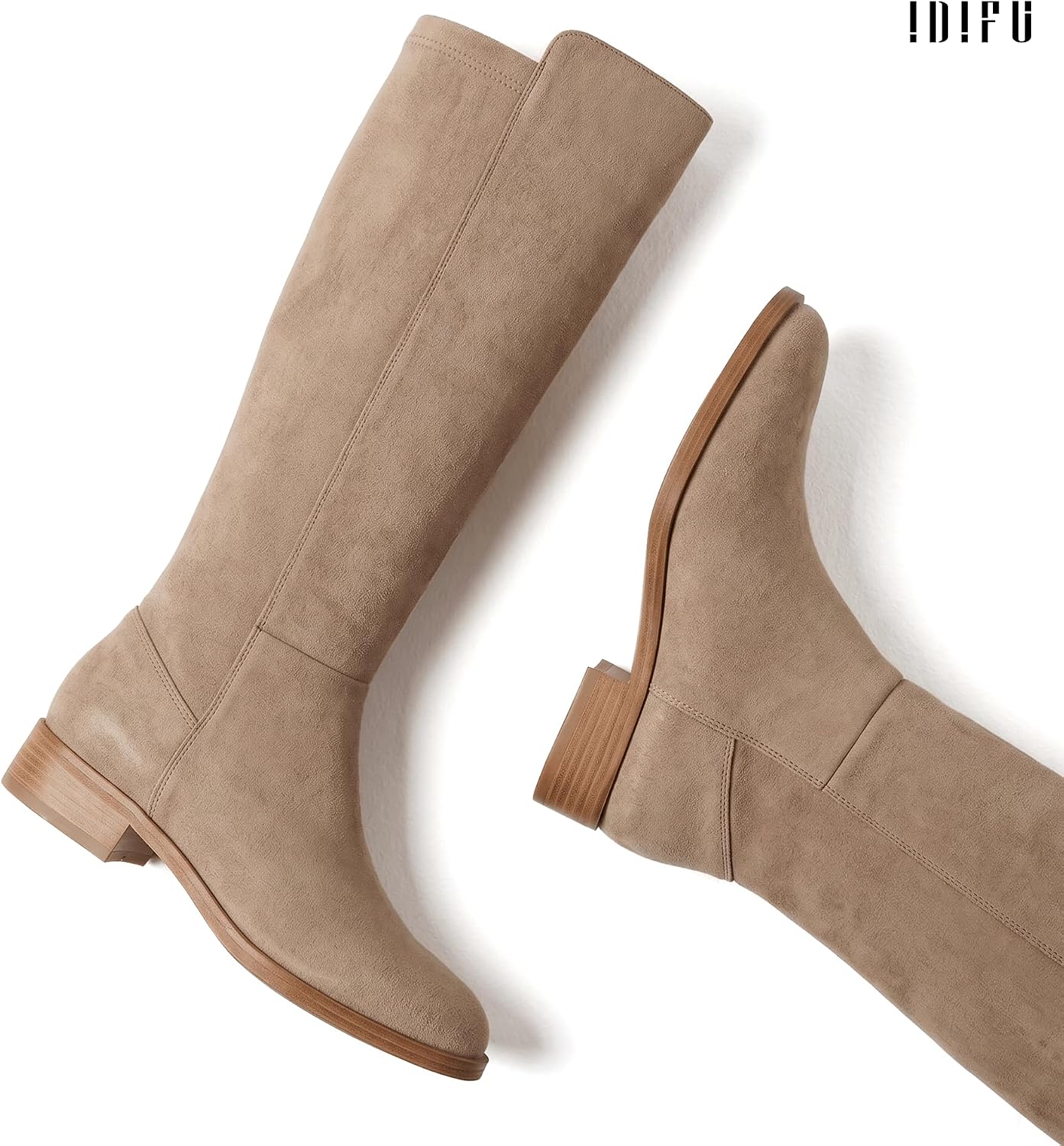 Detalle de IDIFU Knee-High Boots, 1.18-Inch Heel