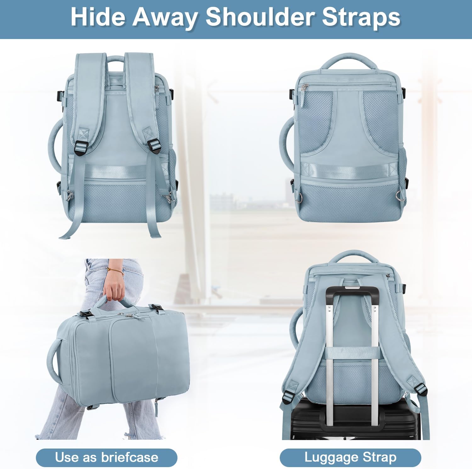 Detalle de Sinaliy Travel Backpack 16-inch Laptop Pocket