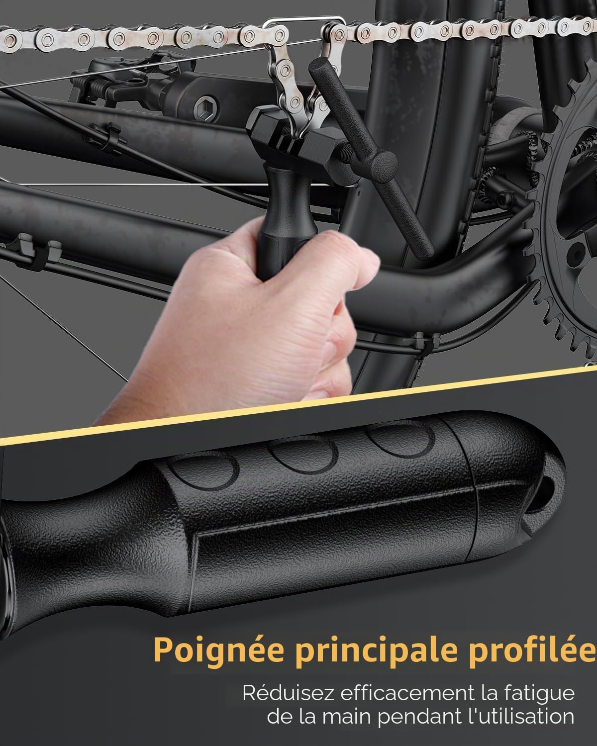 Detalle de Pawfly Outil Coupe Chaîne Vélo – Kit d’Outils Réparation Chaîne avec Dérive-Chaîne et Goupilles