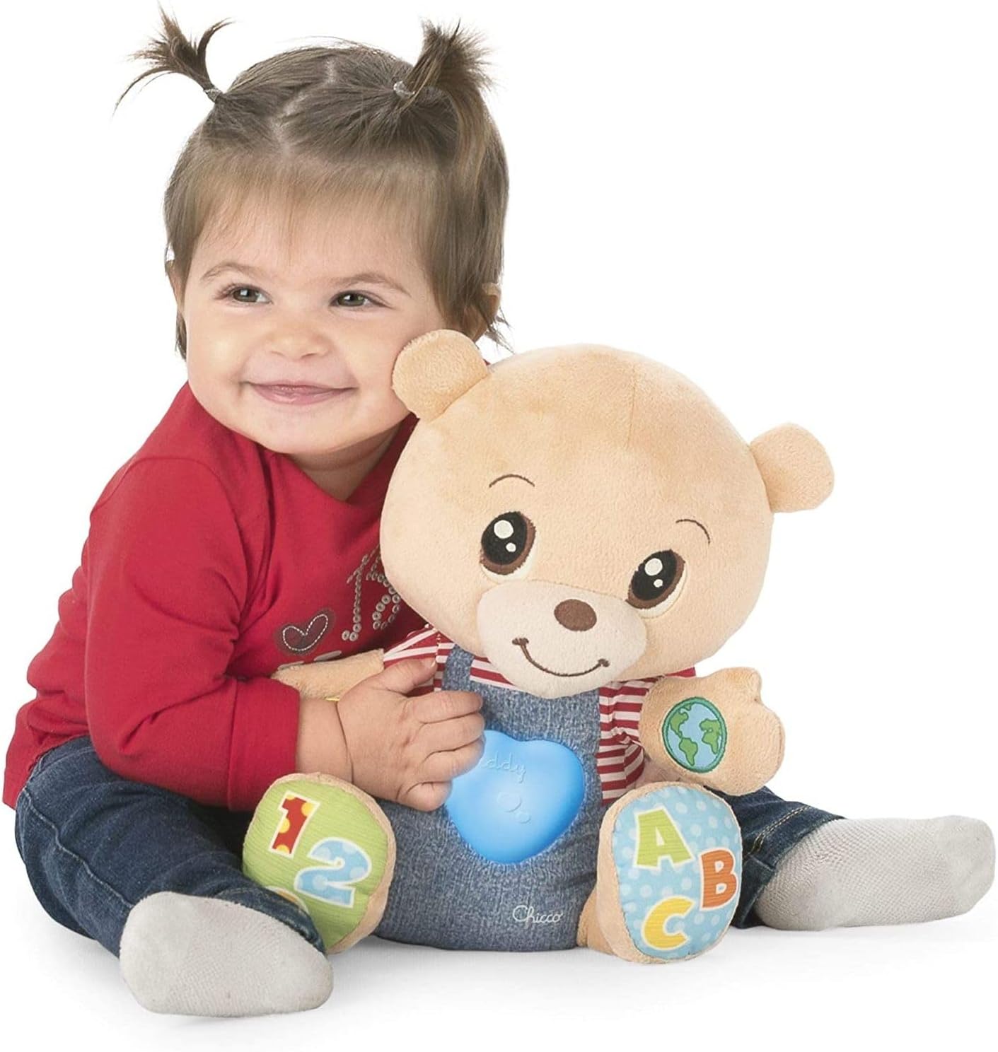 Detalle de Chicco Teddy Orso Peluche Interattivo: educazione, emozioni e numero-per-letture per bimbi 6 mesi–5 anni