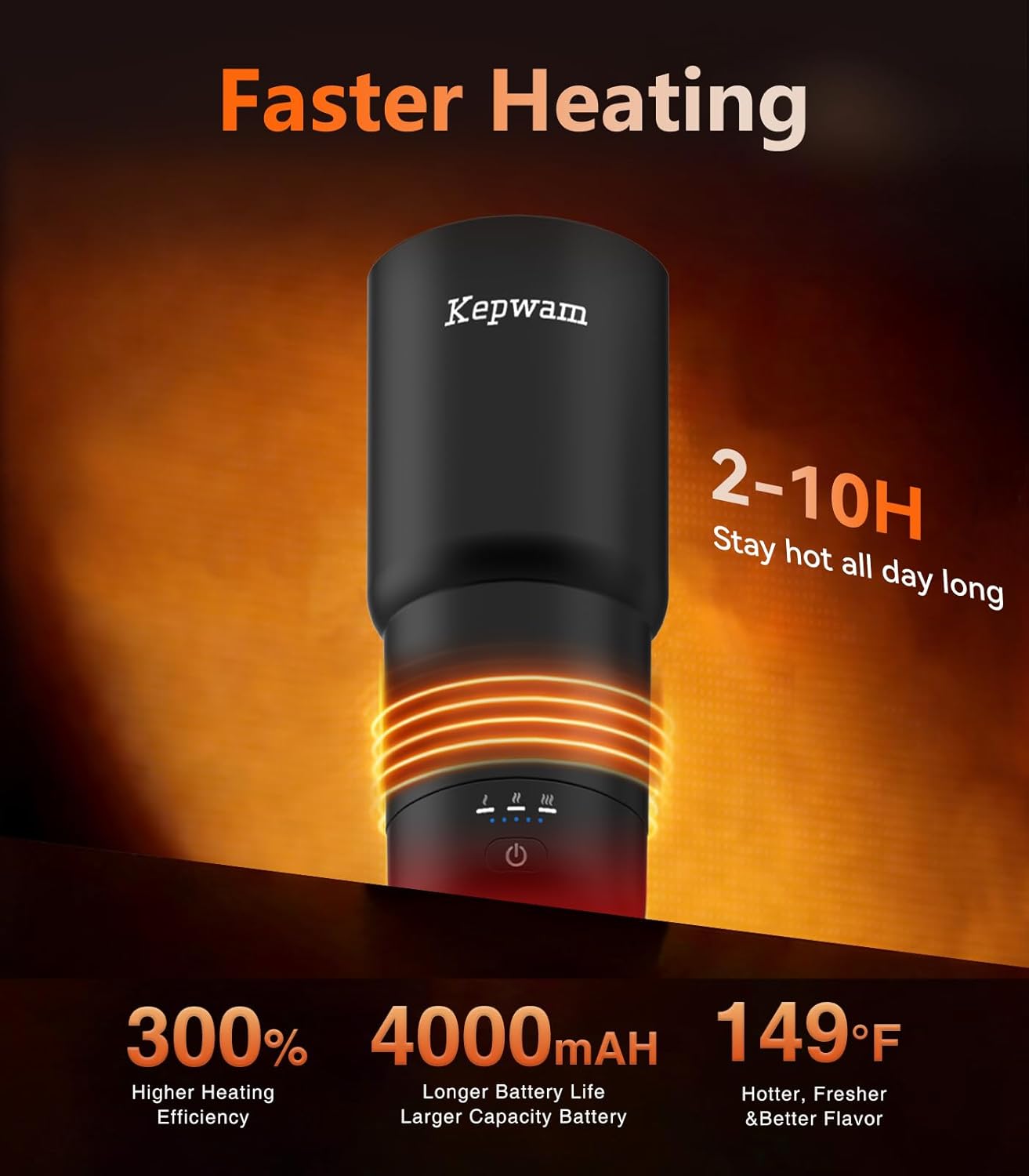 Thumbnail 1 de Kepwam 20oz Self-Heating Mug ⚡