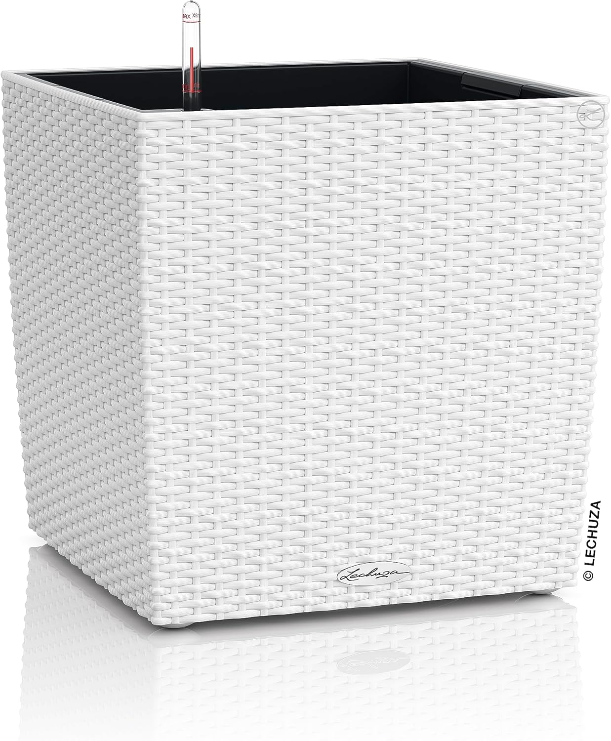 LECHUZA CUBE Cottage 30 bianco 15376
