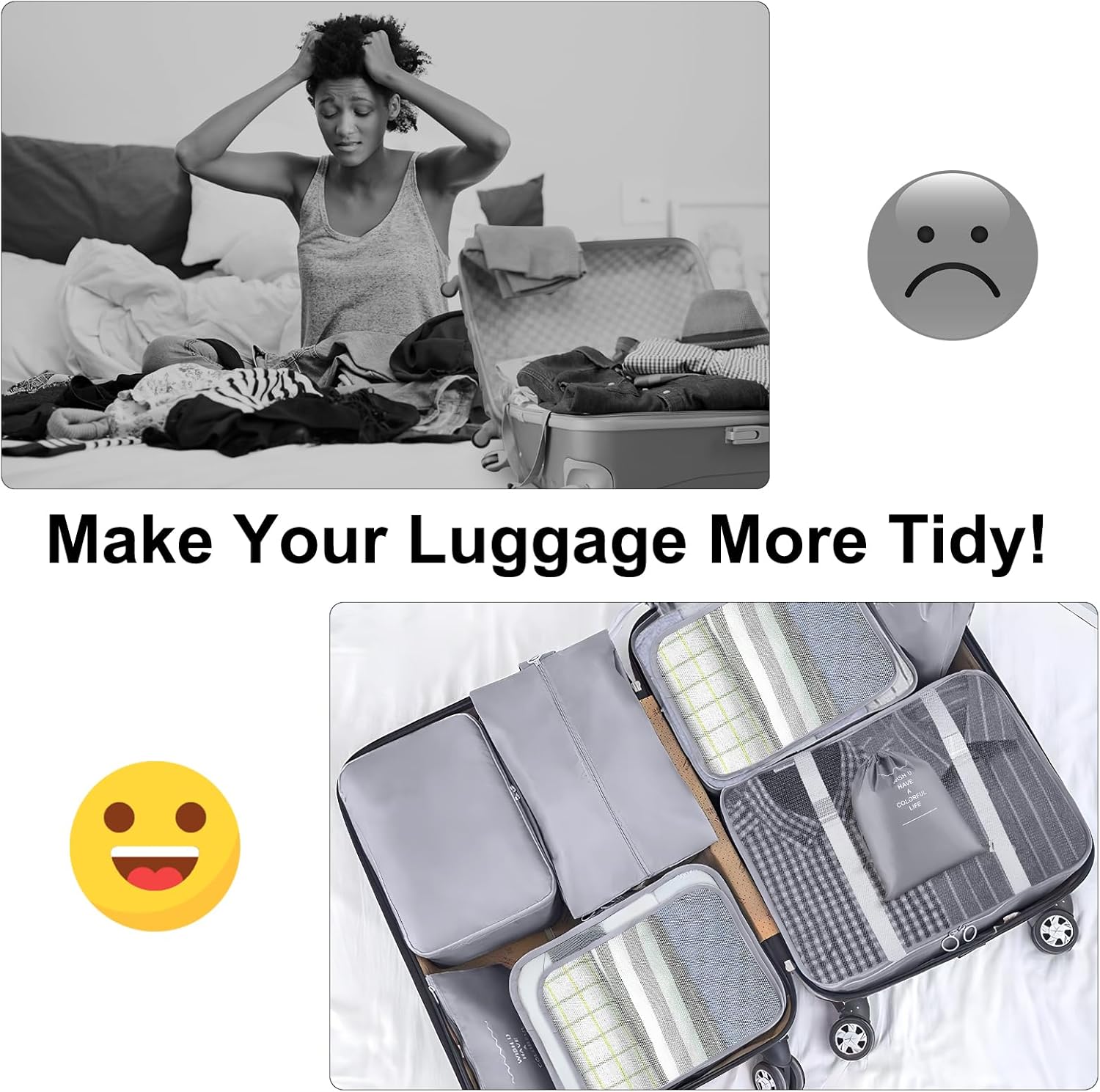 Thumbnail 4 de Koffer Organizer Set 10 Stück